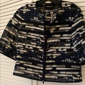 Lafayette 148 New York Women's Striped Jacket